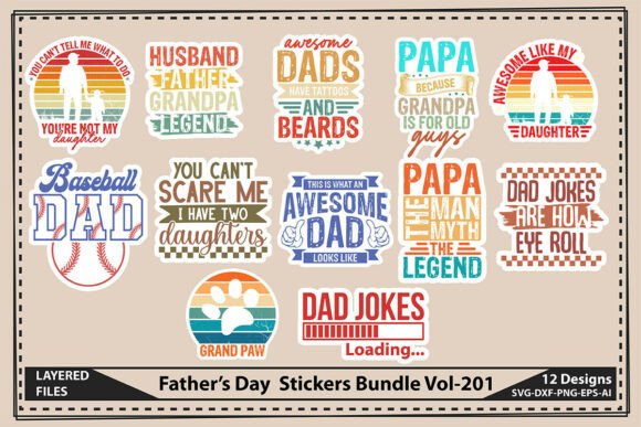 Father’s Day Stickers Bundle Vol-201: A Designer’s Real-World Embroidery Review
