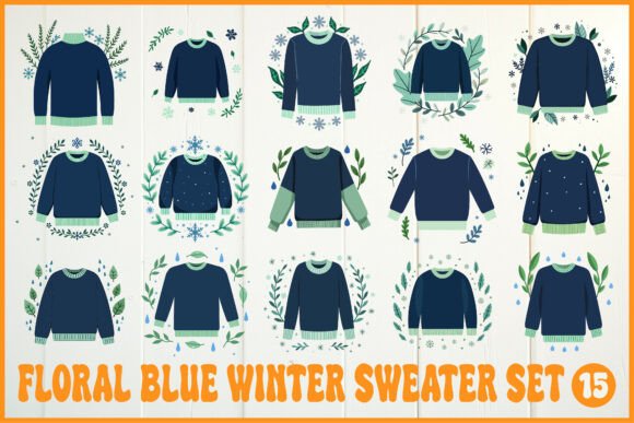 Floral Blue Winter Sweater Set Review