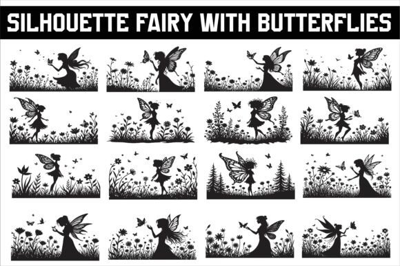 Silhouette of Fairy with Butterflies Embroidery Review