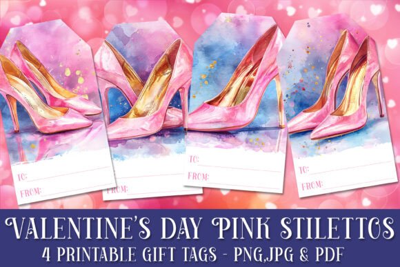 Valentine s Day Pink Stilettos Gift Tags Review