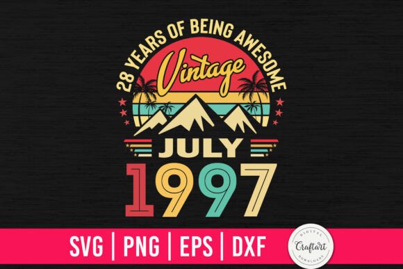 Vintage 1997 July 28th Birthday Review