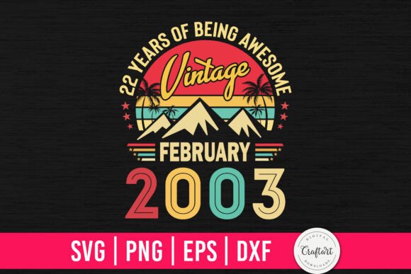 Vintage 2003 February 22th Birthday Embroidery Review