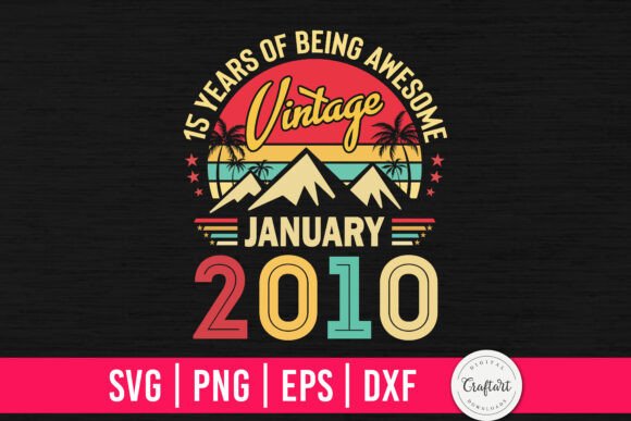 Vintage 2010 January 15th Birthday Embroidery Review